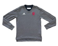 Adidas- Indiana Hoosiers IU Sweatshirt Crewneck Mens Small S Gray