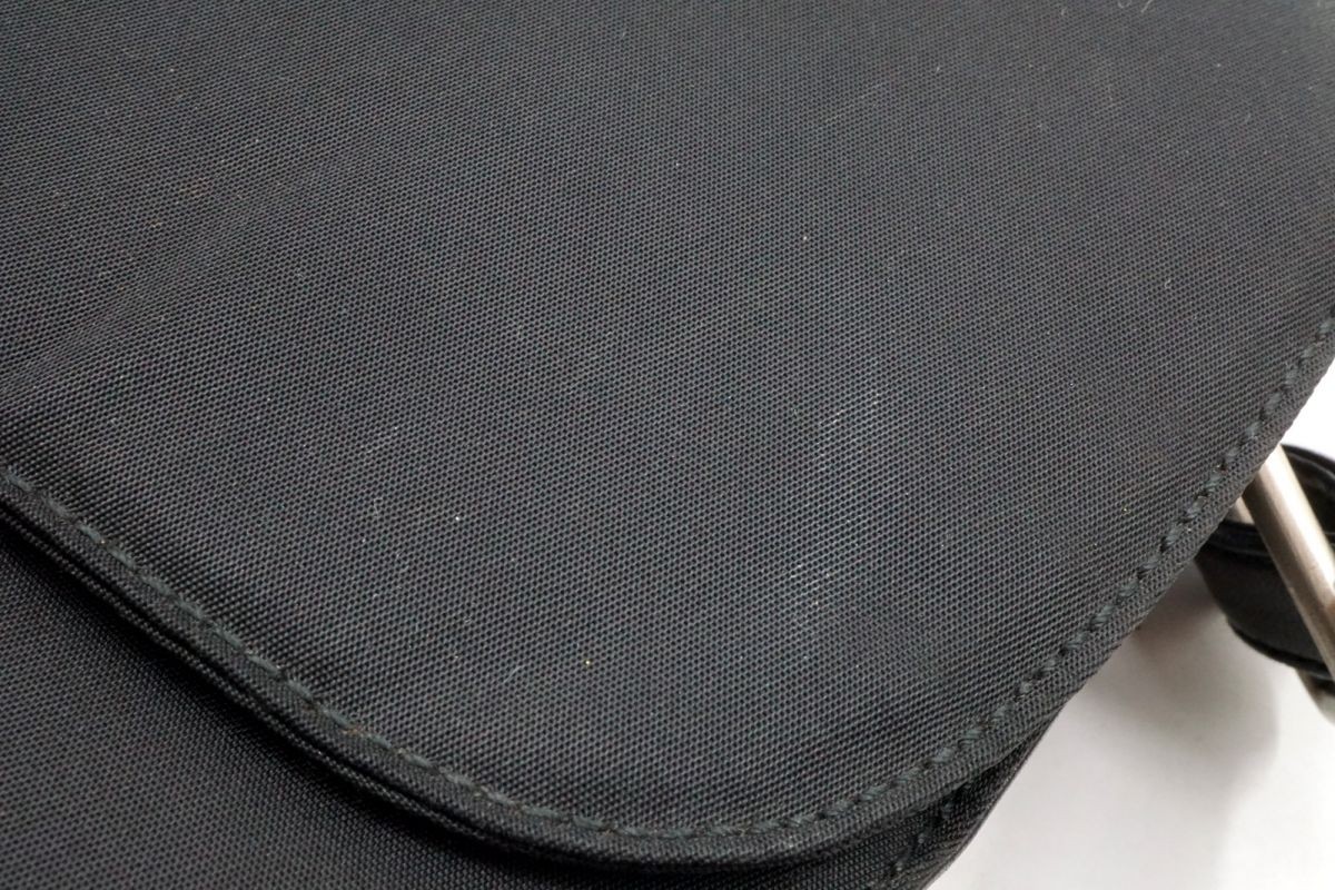 PRADA Mini Shoulder Bag Triangular Logo Plate Tes… - image 6