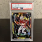 2024 Panini Select Red and Yellow Shock #218 Drake Maye Rookie PSA 9 Patriots