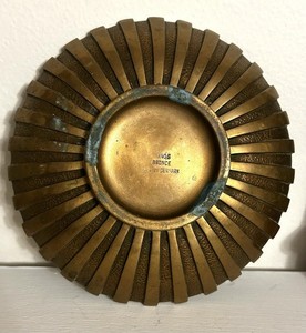 Art Deco 1930’s Tinos Denmark Bronze Fluted Bowl