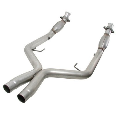 BBK Fits 05-10 Mustang 4.6 GT High Flow X Pipe With Catalytic Converters - 2-3/4