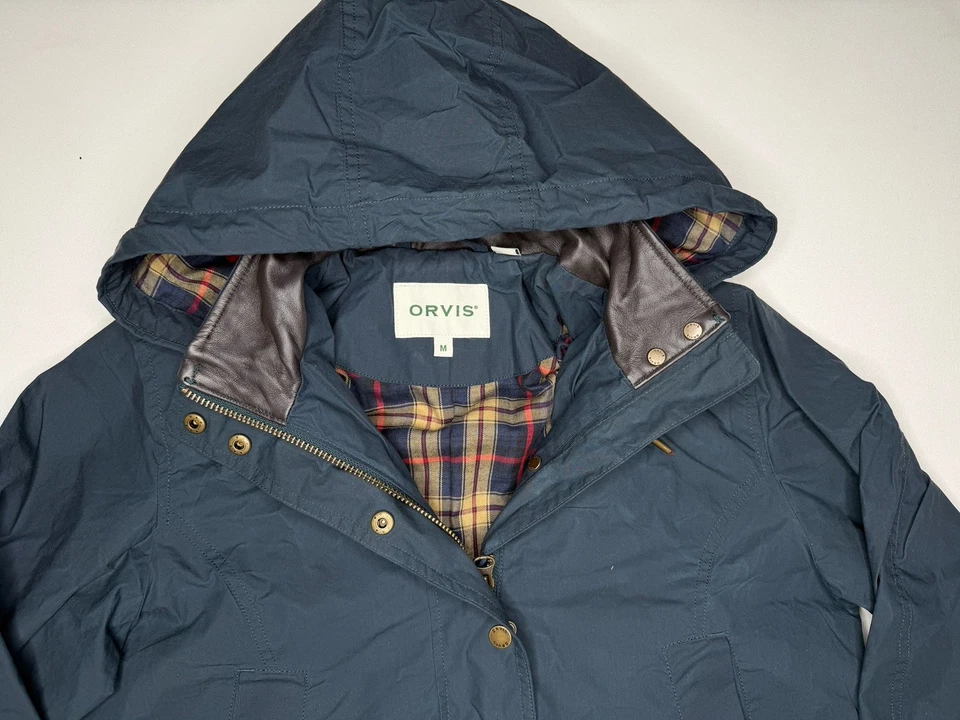 Chaqueta Parka Halley Stevenson De Colección Orvis River Road Algodón Encerado Para Mujer M Foto 3 de 4