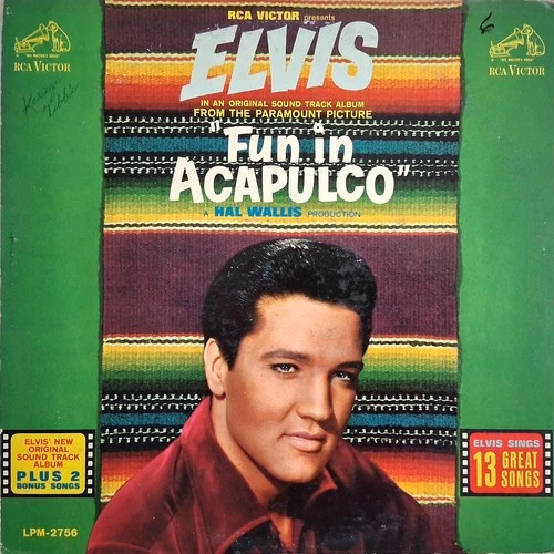 Elvis Presley - Fun in Acapulco Vintage 12" Vinyl 33 RPM LP Record Album 1963