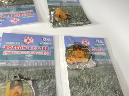 Boston Red Sox Anhänger Sammlung Nixon Varitek Halama Clement Wakefield Lot - Bild 10 von 12