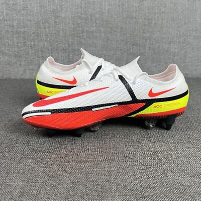 Nike Phantom GT2 Elite SG-Pro AC White Bright Crimson Sz Nike Phantom GT2 Elite SG-Pro AC White Bright Crimson Sz