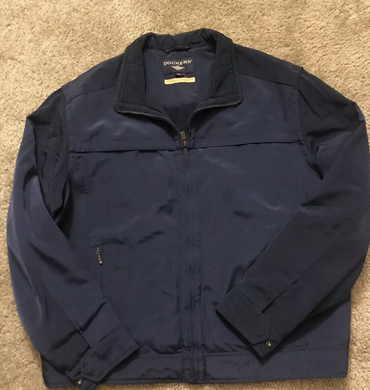 Dockers Mens XL Bomber Jacket Classic Fit Casual Style-image
