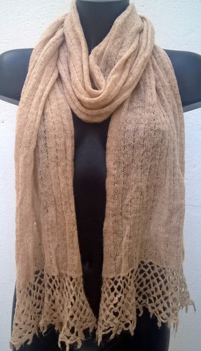 Echarpe beige H&M 212x27 cm Bon état - 第 1/2 張圖片