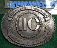 Vintage Intercraft Industries Southwestern Division Belt Buckle