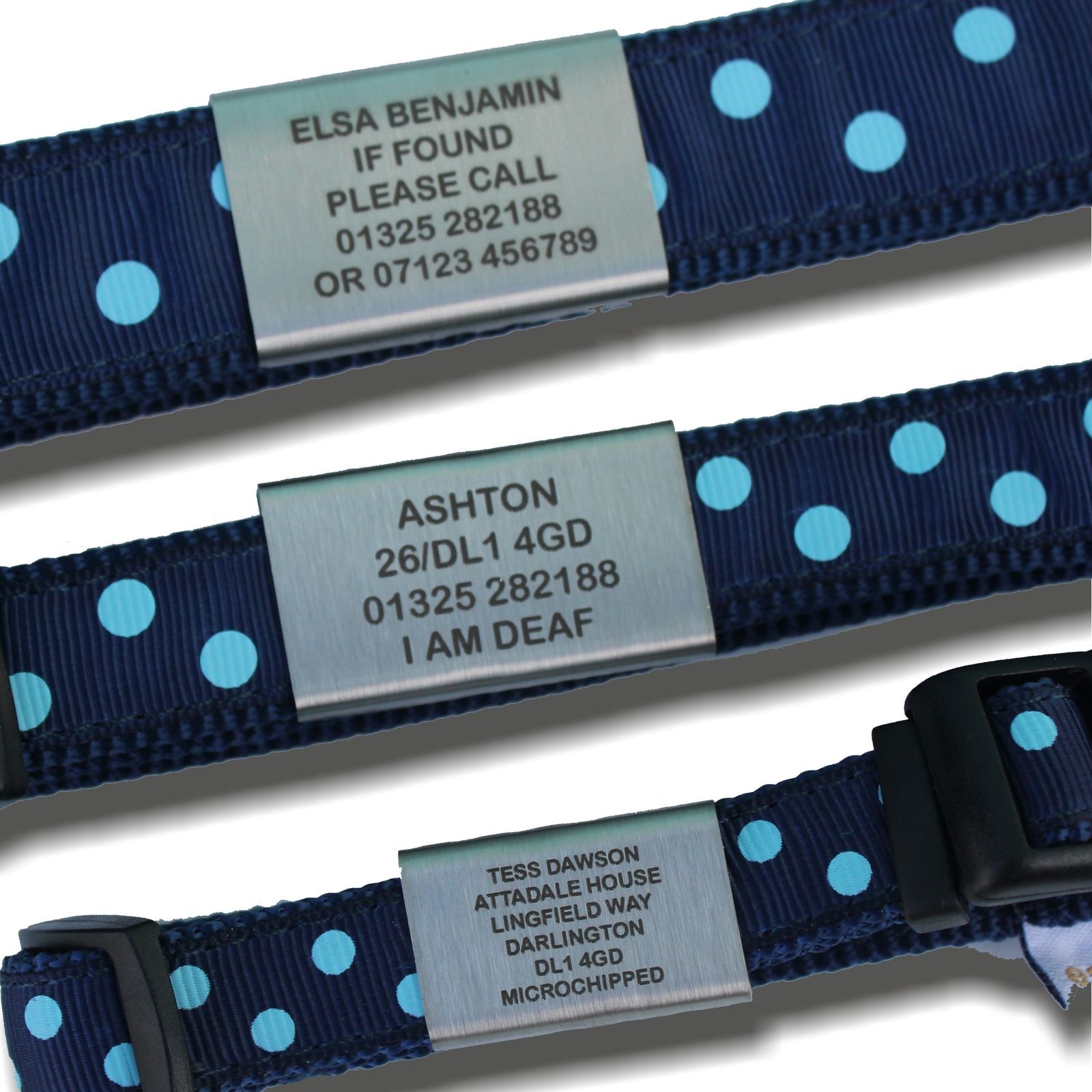 Stainless Steel Laser Engraved AGILITY DOG/PET ID COLLAR TAG (No rings) eBay