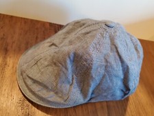 Baby Gap Boys Denim Plaid Newsboy/Driver/Flat Cap Hat S M