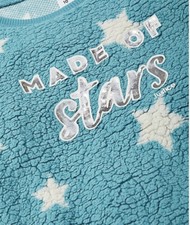 Justice Girls "Made of Stars" Holiday Sherpa 2-Piece Pajama Set size 10 Plus New