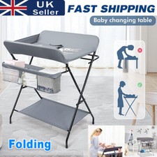 Baby Changing Table Folding Infant Diaper Station Nursery Organizer Changer Unit