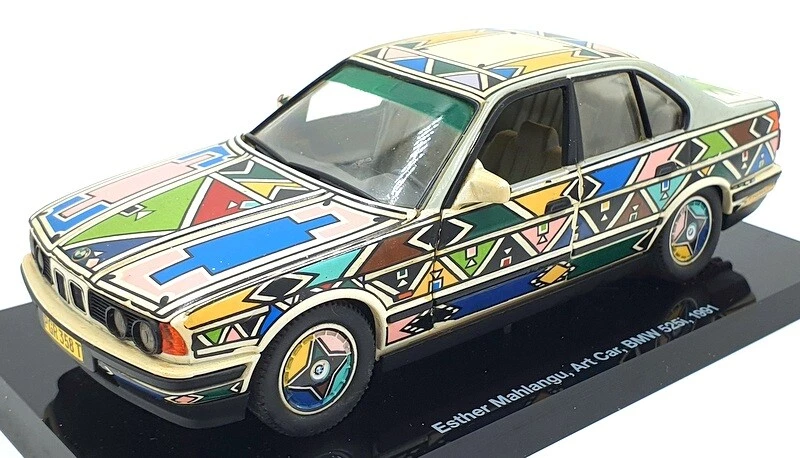 Minichamps Art Cars 1/24 Scale MC231122A Esther Mahlangu BMW 525i 1991