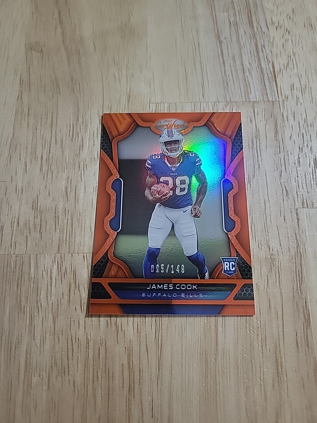 2022 Certified JAMES COOK Mirror Orange /149 #109 Rookie RC Buffalo Bills SP