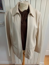 Ladies  M&S Cream Jacket Style Size UK 16