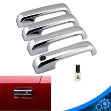 For 2017-2020 Ford F250 F350 F450 Super Duty Chrome Door Handle Covers No Smart