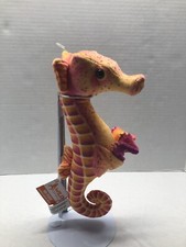 Wild Republic Orange Sea Horse 12 Plush w/3 Babies In Pouch NWT