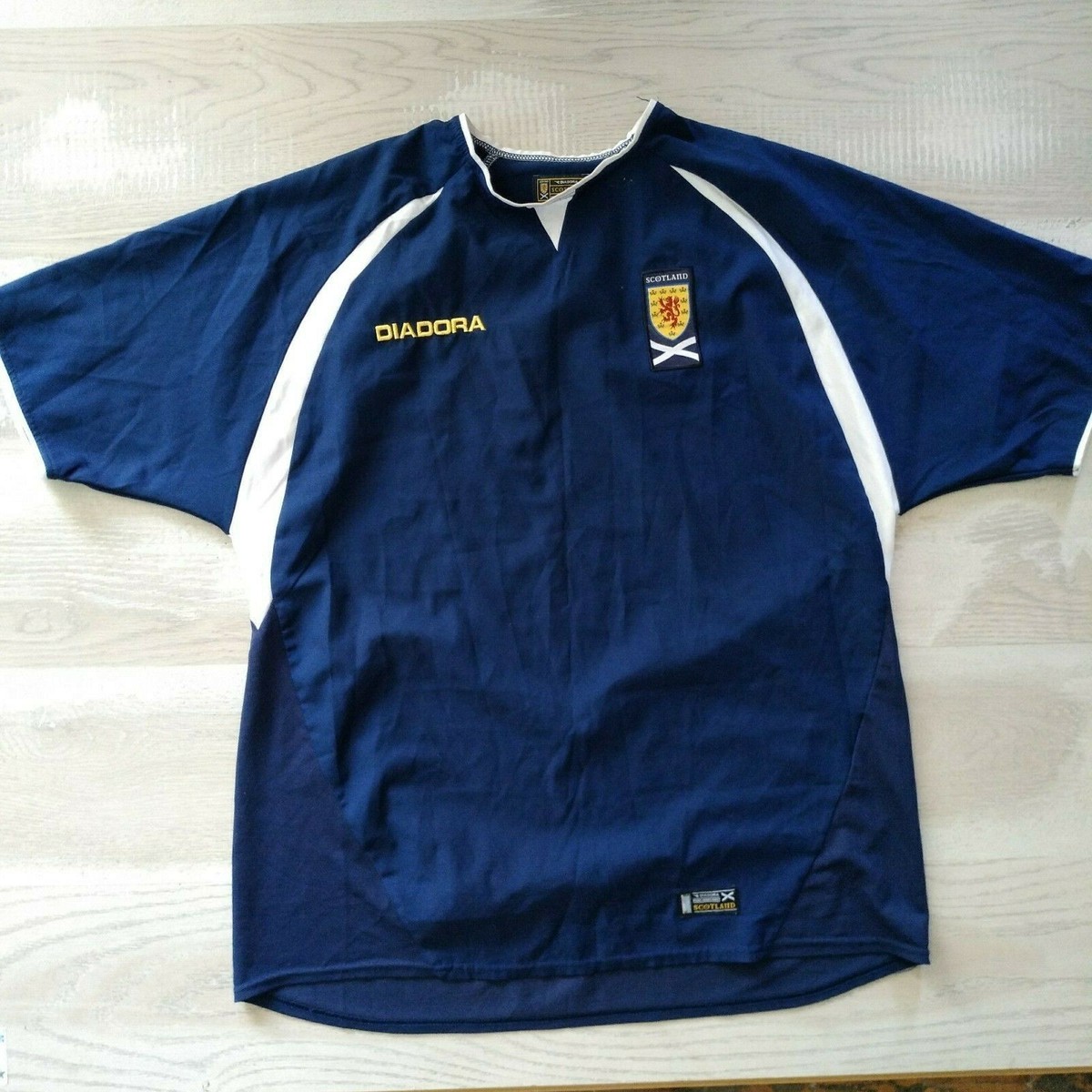 Maillot Domicile Écosse 2003-2005 Diadora – Vintage – Taille 30-32" – Home Shirt