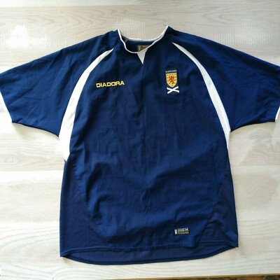 Maillot Ecosse Football Extérieur Vintage - Diadora, Taille M, époque 2003-2005