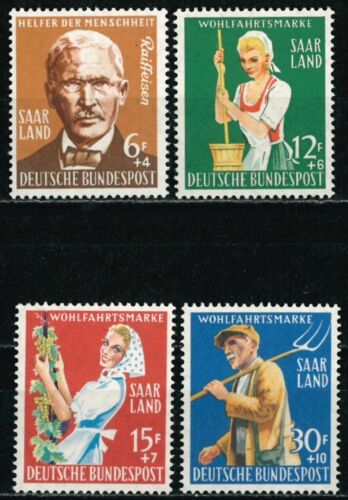 GERMANY DEUTSCHE BUNDESPOST 1958 Charity - Agriculture - SAAR - MNH - Picture 1 of 2