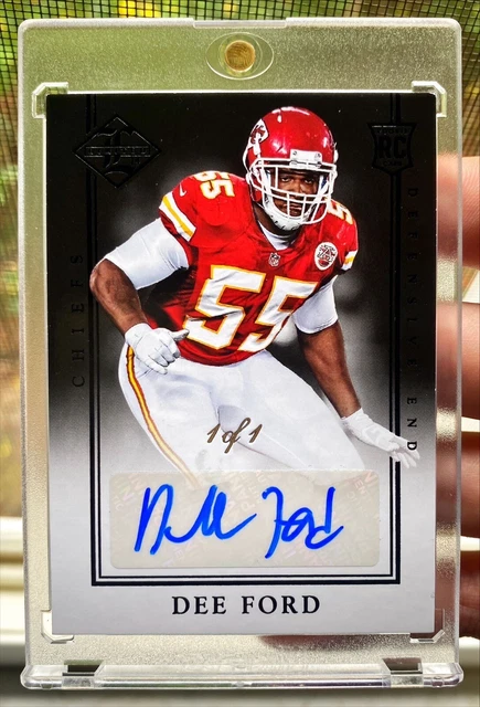 2014 Panini Limited Dee Ford Black Rookie Auto 1/1 Chiefs 49ers SSP RARE RC