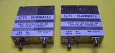 One CTI 648MHz PCRO for ham band Marker/Beacon 648 x 2=1296, x 16=10368 8 ref.s!
