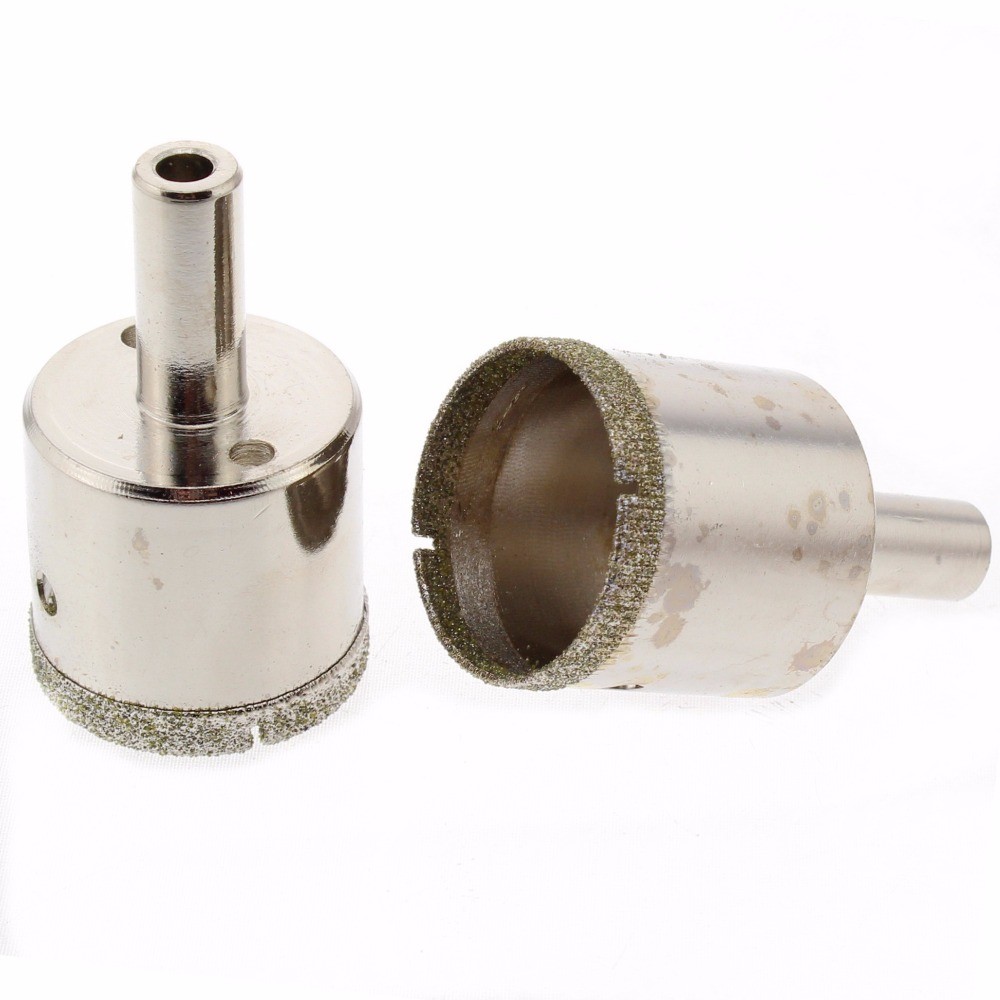 2Pcs Diamond Tip Hole Saw Kit 2040mm Core Drill Bit for Glass Tile Stone eBay