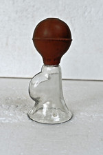 Antique Breast Pump Glass Nursing Baby Feeding Bottle With Rubber Ball Suction