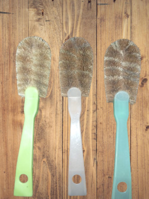 10 Pcs Coconut Fiber Cleaning Brushes Coir Fiber Brush With Long Handle  Cleaner