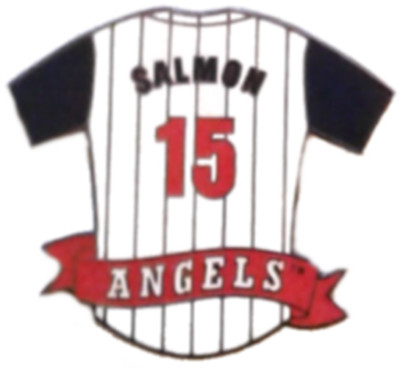 Angels Pins RARE Tim Salmon Jersey Pin 2002 Peter David Collector Baseball Pin