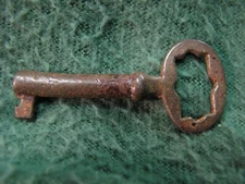 Antique Vintage Steel Lock Key  2" Long Key