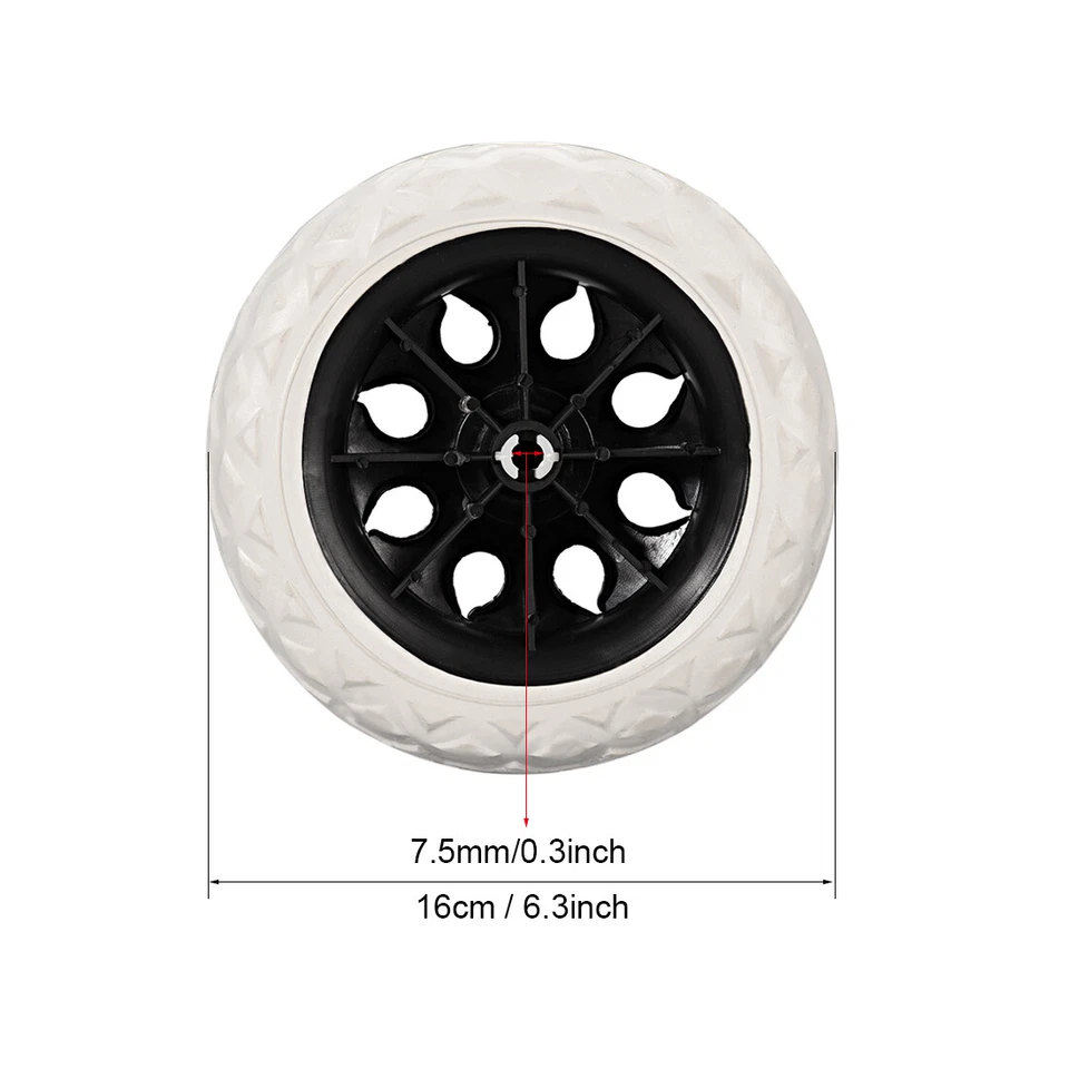 2 x Möbelrolle Transportrollen Lenkrolle Bockrollen Lenkrollen Gummi Schäumen - Bild 2 von 4