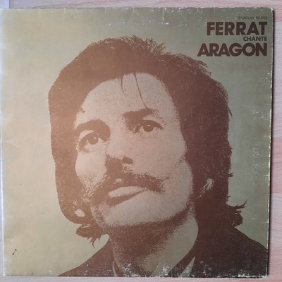 Jean Ferrat   Ferrat Chante Aragon LP VINYL France CHANSON