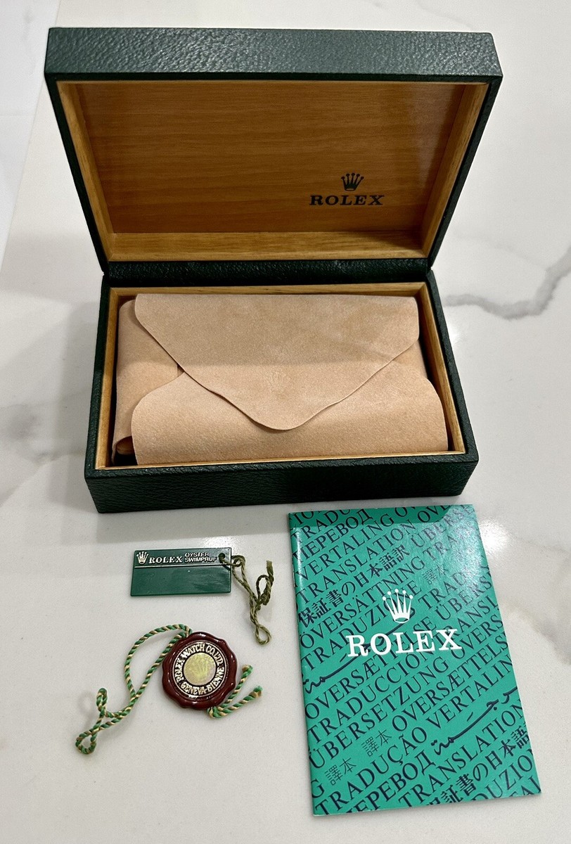 100% Genuine Rolex Datejust Box Booklets Tags Set 16233 16234
