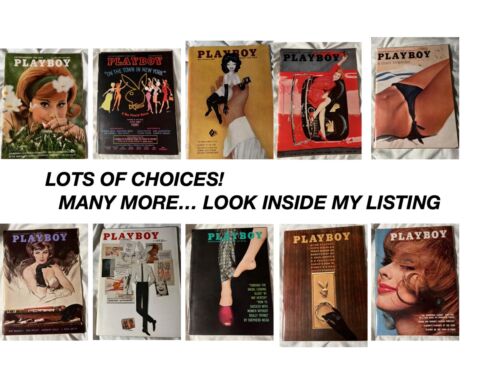 1960s, 1970s, 1980s, 1990s, 2000s, 2010s Playboy magazines w/Centerfolds U PICK - Afbeelding 1 van 673