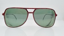 Vintage Viva 734 Carbonyl Burgundy Pilot Sunglasses FRAMES ONLY