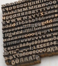 Prägeschrift 2,8 mm Messingschrift Buchbinder Messing Prägen Leder Vergolden