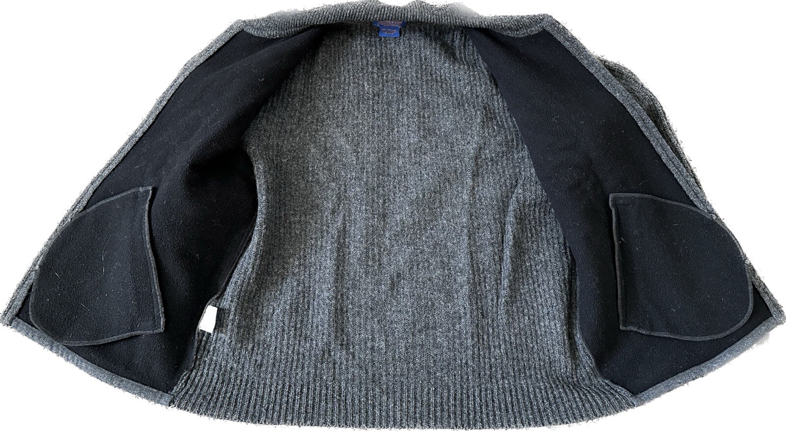 Pendleton Gray Full Zip Wool Medium Sweater Jacket - image 3