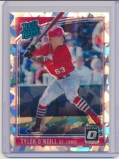 Tyler O'Neill 2018 Donruss Optic Cracked Ice RC #57 Cardinals Orioles 4/7 RARE