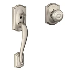 Schlage Camelot Entry Door Handleset - FE285 CAM GEO CAM
