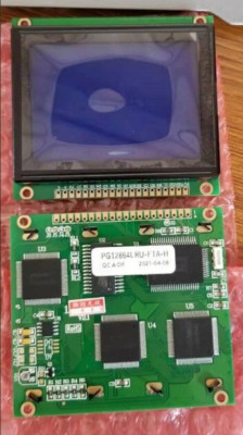 NEW POWERTIP PG-12864F PG12864LRU-FTA-H-C replace LCD Panel 90 days warranty