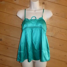 See by Chloe Emerald Green A-line Silk Cami w/Spaghetti Straps Sleeveless Top 6