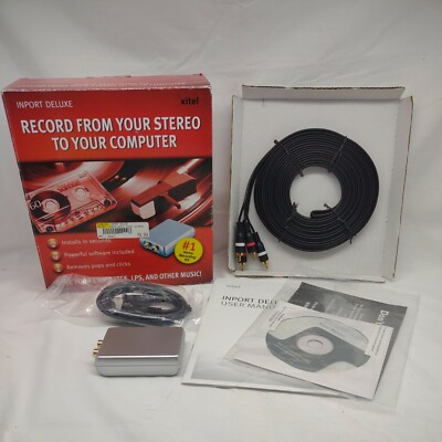 New XiteI Inport Deluxe Software  Record From Your Stereo InTo Your Computer. N