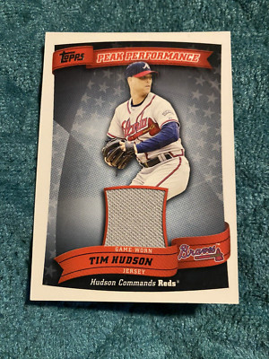 2010 Topps Peak Performance Relics #TH Tim Hudson Atlanta Braves WS Champ 2014