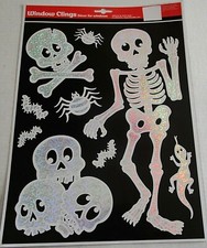 HALLOWEEN Window Clings SKELETONS