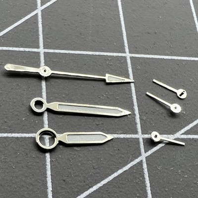 Green Lume Silver Trim Watch Hands Set for ISA 8162 ISA 8172 Quartz Movement