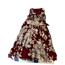 Talbots Floral Print Sleeveless Maxi Dress Red White Size 6 NWT