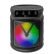Biconic Bluetooth Portable Speaker FM Radio AUX USB TF Card LED Karaoke Function