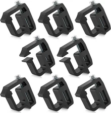 moveland 8 PCS Camper Shell Clamps - Heavy Duty Truck Topper 8pcs-black 