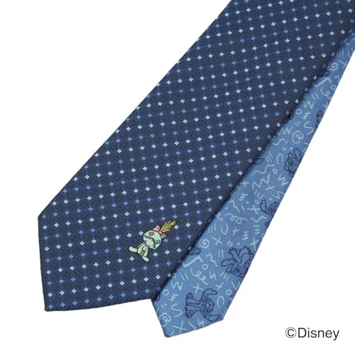 [Disney] Tie Lilo & Stitch Scrump Pattern Tie DW1433 Navy